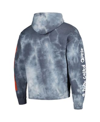 Men's Navy Distressed A Tribe Called Quest Washed Stick Figure Pullover Hoodie