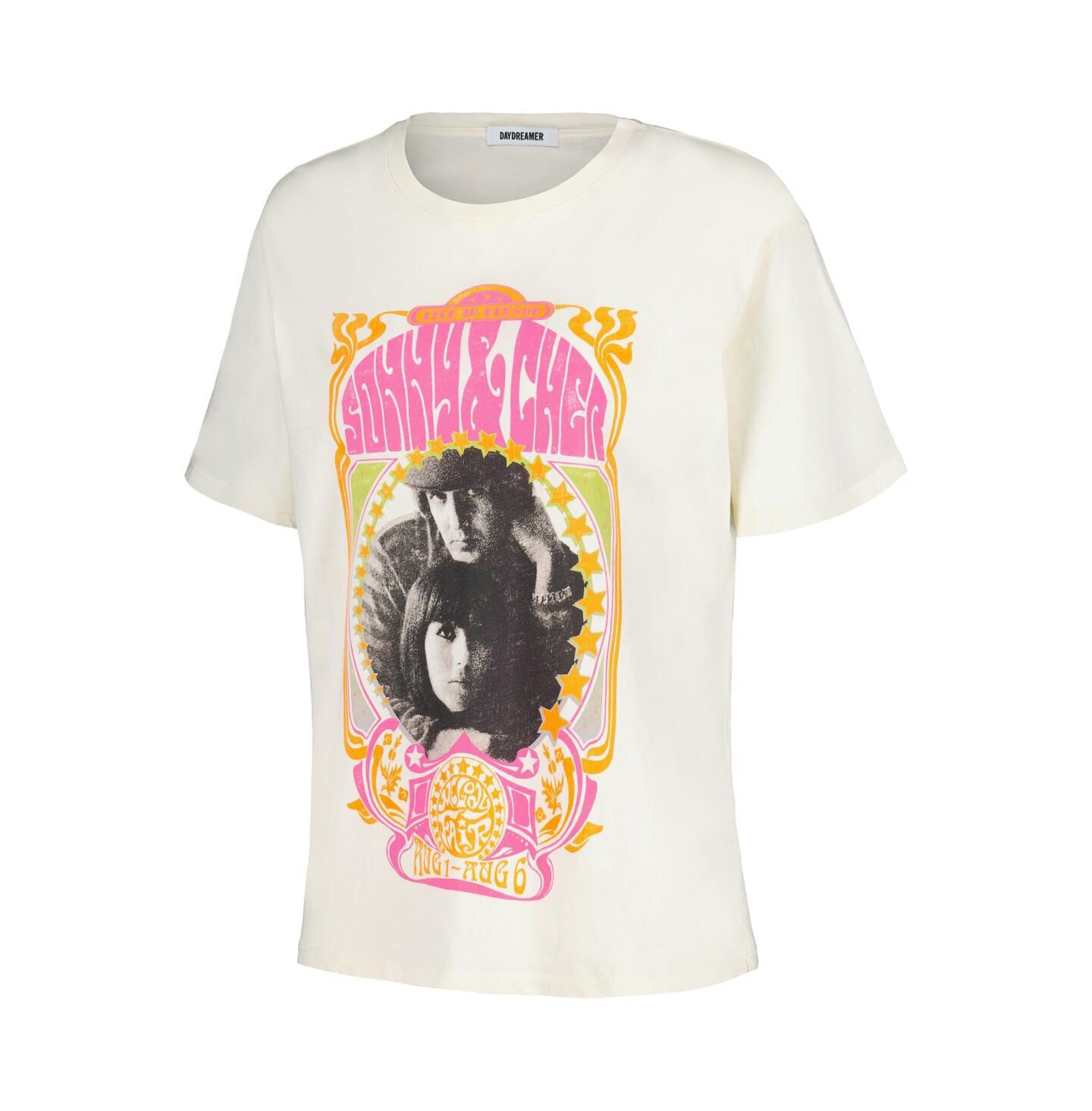 Женская футболка Daydreamer Cream Distressed Sonny & Cher Melody Fair Boyfriend — фото 2