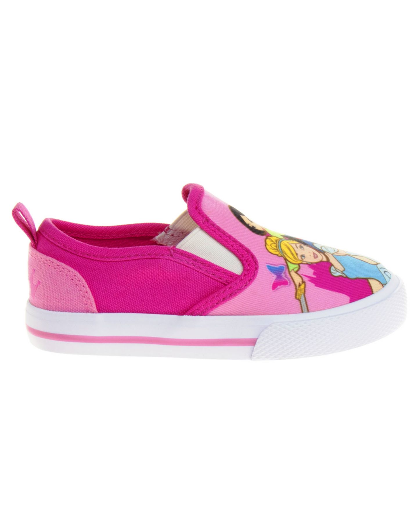 Кроссовки Disney Princess Slip-On Canvas Sneakers для девочек, цвет: Розовый — фото 2