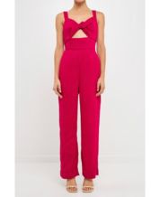 Macy's top red jumpsuits