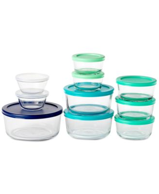 20-Pc. Glass Food Storage Set with SnugFit™ Lids