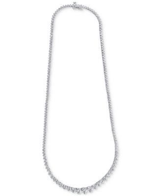 Lab Grown Diamond Graduated 16-1/2" Collar Necklace (10 ct. t.w.) in 14k White Gold or 14k Yellow Gold