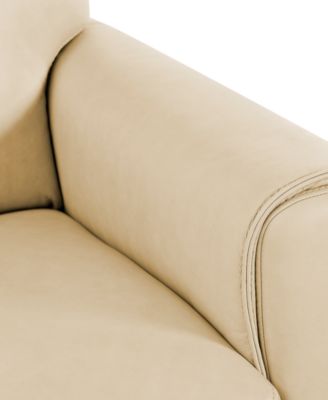 CLOSEOUT! Ashlinn 94" 3-Pc. Pastel Leather Sectional, Created for Macy's