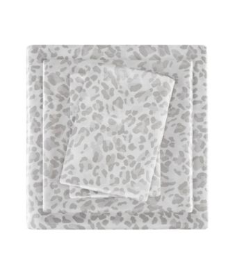 Printed Satin Sheet Set, Queen