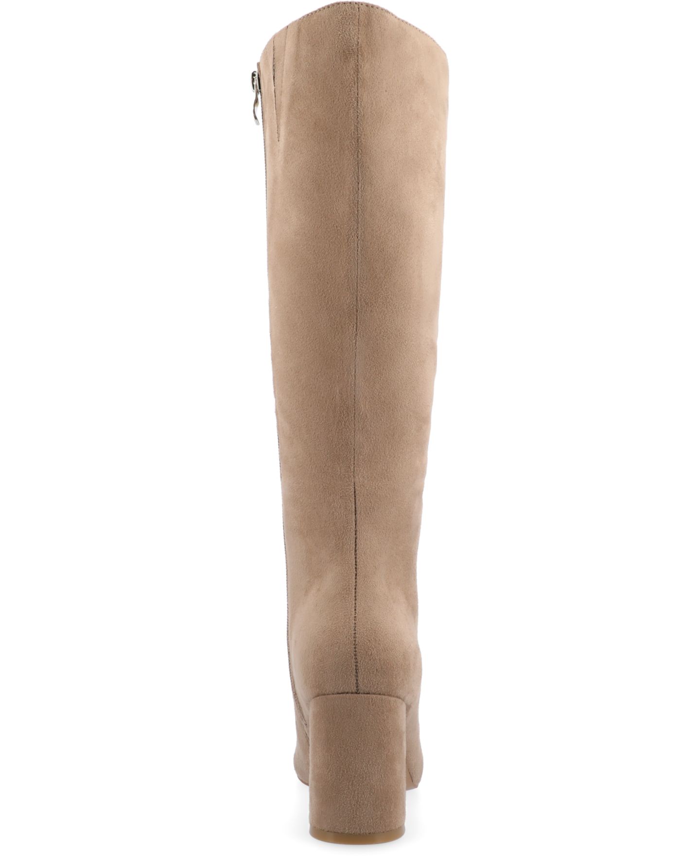 Женские ботинки Journee Collection Ameylia Regular, Wide Calf, & Extra Wide Calf Block Heel Knee High, цвет: Бежевый — фото 3