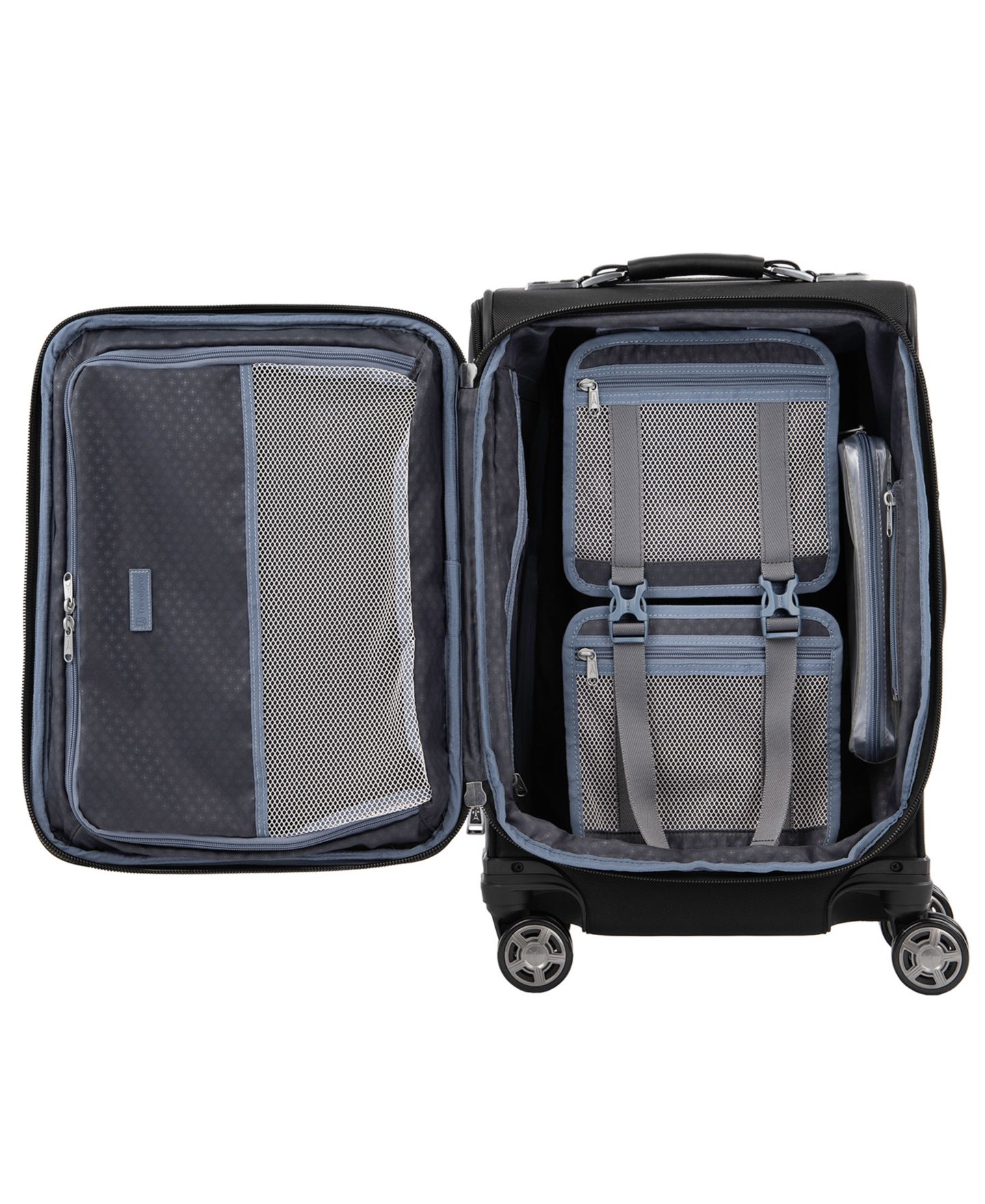 Чемодан Travelpro Platinum Elite Business Plus 20" Carry-on Spinner, цвет: Теневой чёрный — фото 13