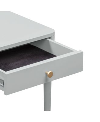 1 Piece Wood 1 Drawer Nightstand