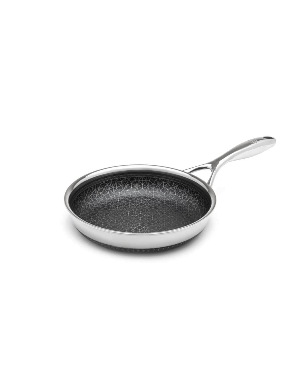 Livwell Diamondclad Stainless Steel Aluminum Core 8" Hybrid Pan In Silver,black