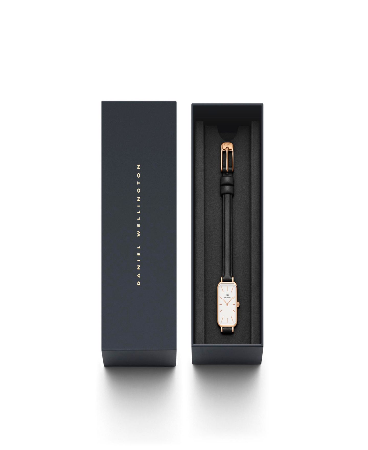 Женские часы Daniel Wellington Quadro Sheffield Black Leather Watch 20 x 26mm — фото 2