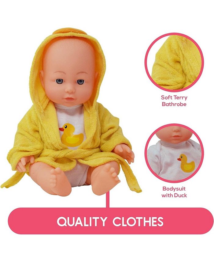 The New York Doll Collection 12 Inch Baby Doll Deluxe Bathtub Playset