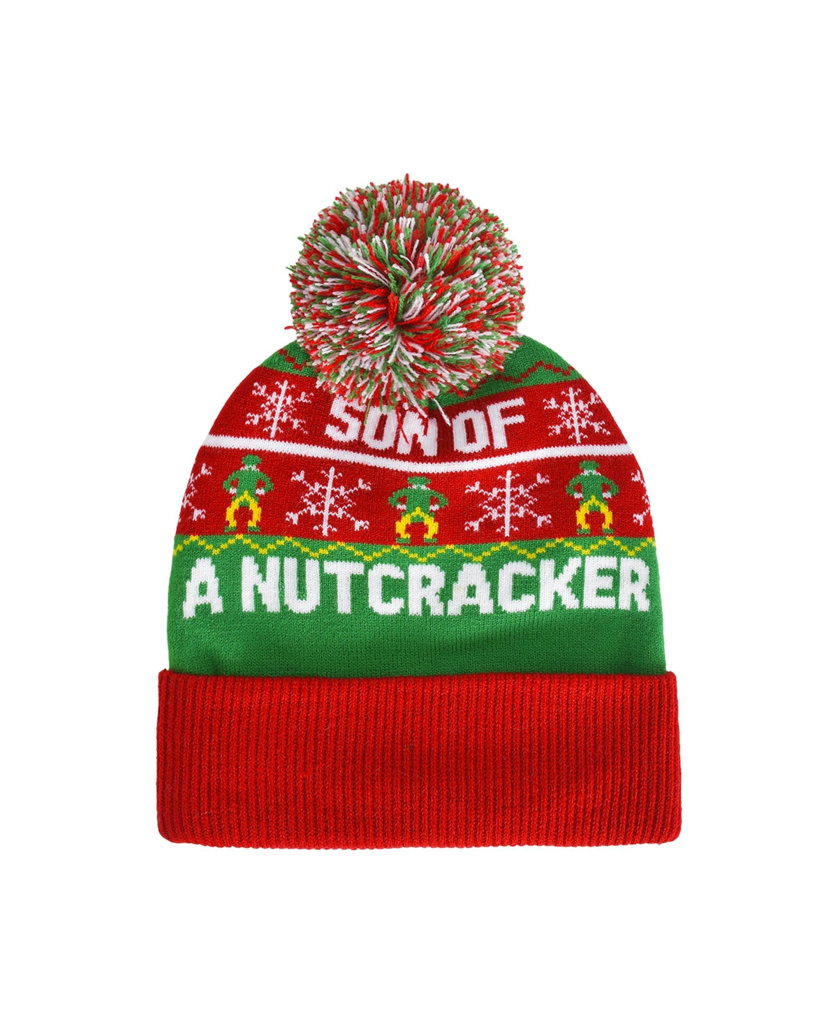 Elf Son Of A Nutcracker Fairisle Beanie - Red
