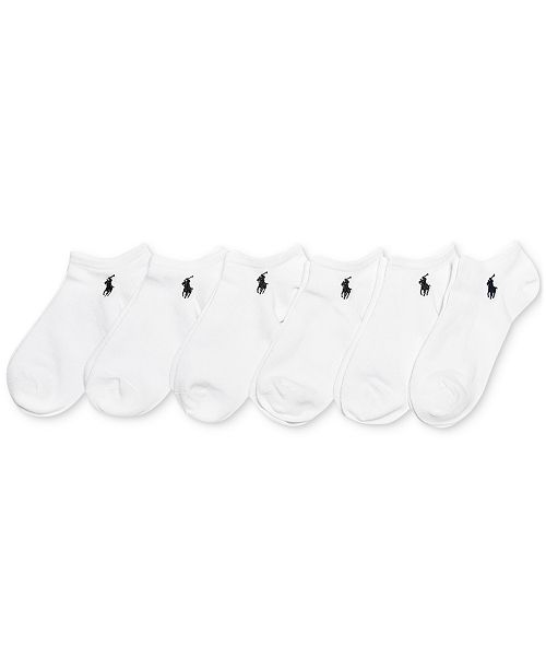 alfani Polo Ralph Lauren Women's 6-Pk. Flat Knit Low-Cut Socks Women's Fashion Shoes & Accessories