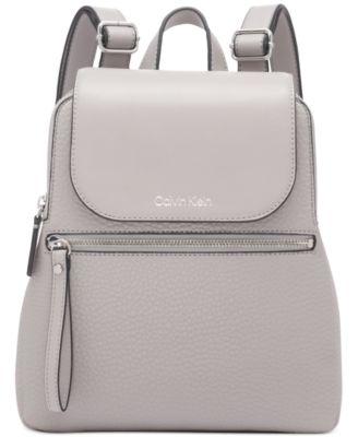 Calvin Klein - Garnet Faux Leather Small Backpack