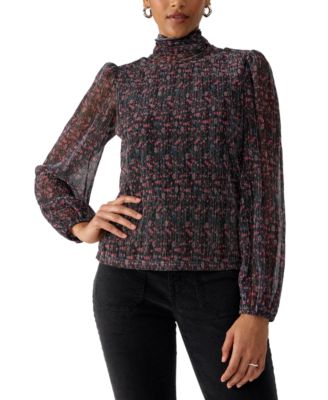 Sanctuary - Women's Textured Turtleneck Top