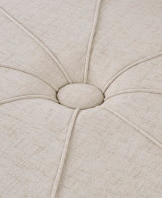 Ferris 48.5" Wide Fabric Oval Ottoman