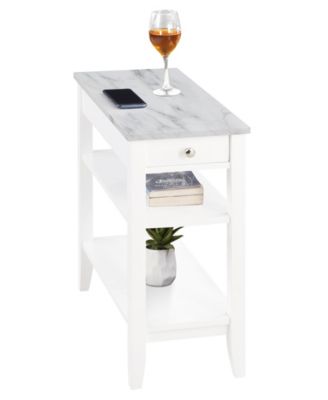 23.5" MDF AH 1 Drawer Chairside End Table