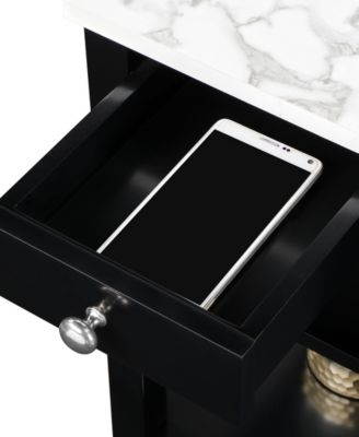 23.5" MDF AH 1 Drawer Chairside End Table