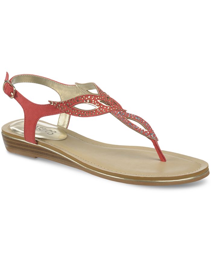 Carlos santana flat sandals on sale