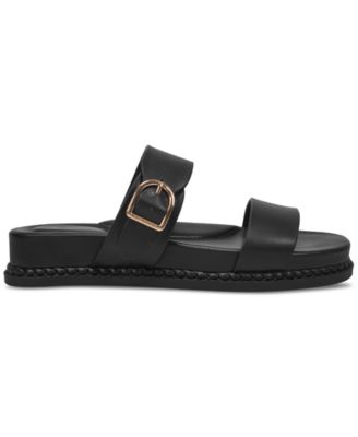 Women's Gianaa Memory Foam Double Band Slip On Flat Sandals, Created for Macy's
