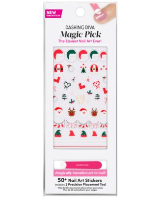Dashing Diva - MAGIC PICK 3D Nail Art Stickers - Holiday Cheers