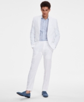 Bar Iii Men's Slim-Fit Linen Suit Jackets, Created for Macy's - White