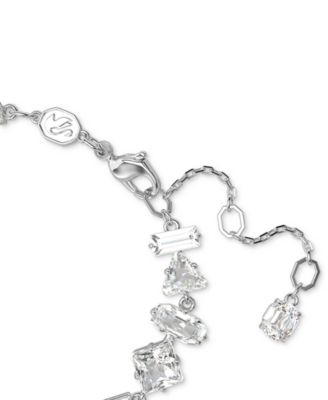 Swarovski Rhodium-Plated Mixed Crystal Flex Bracelet