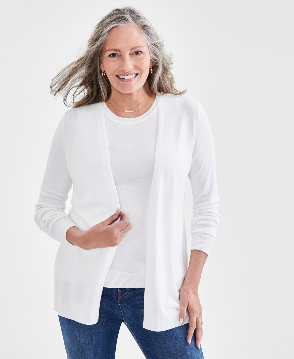 Macy's white sweater deals