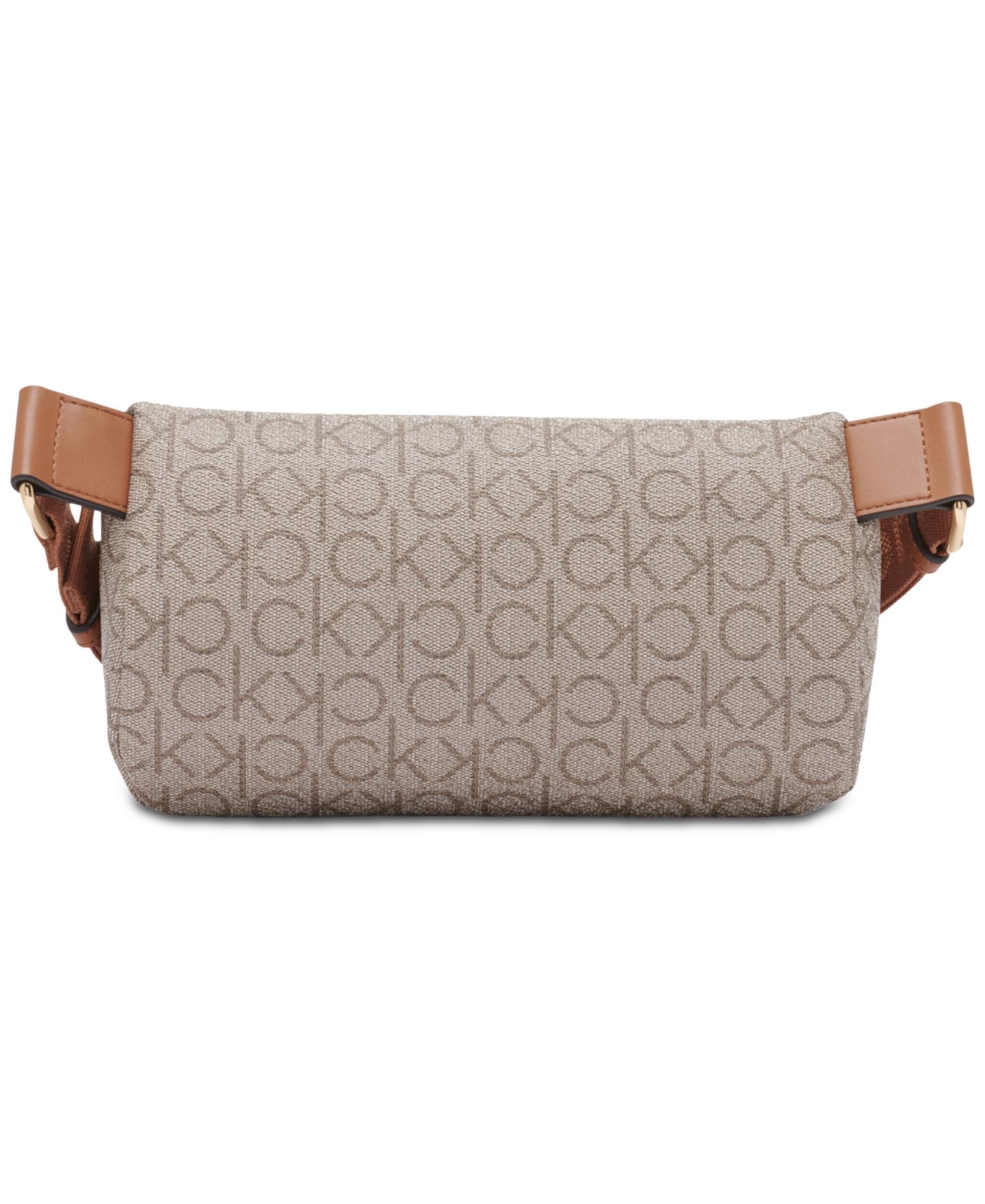 Женская сумка Calvin Klein Millie Signature Convertible Belt Bag with Zippered Coin Pouch, цвет: Миндальный хаки / Карамельный — фото 5
