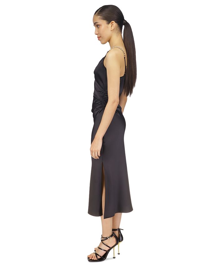 Michael Kors Women's Solid Chain Slip Dress - Macy's