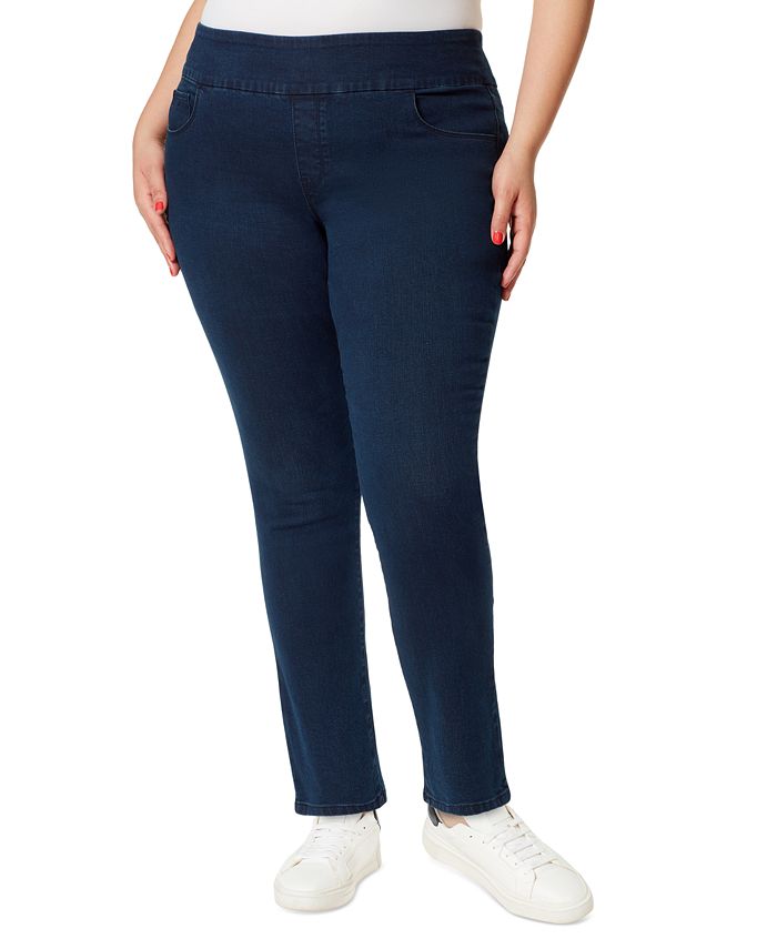 Gloria Vanderbilt Plus Size Amanda Pull-On Jeans - Macy's