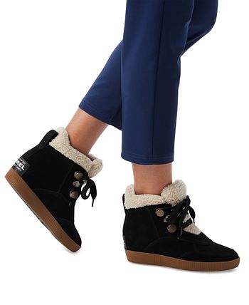 SOREL Womens Beige Elasticized Heel Pull-Tab Cushioned Perforated Out N About Round Toe Booties