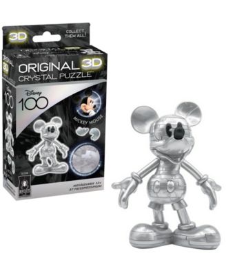 3D Crystal Puzzle - Disney 100 Platinum Edition - Mickey Mouse, 37 Pieces