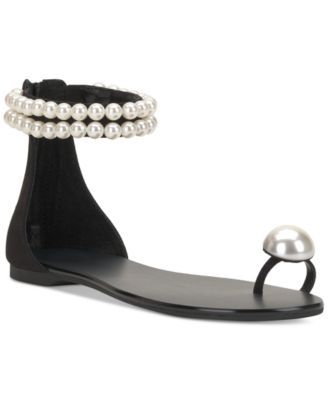 I.N.C. International Concepts - Women's Graelyn Embellished Ankle-Strap Sandals