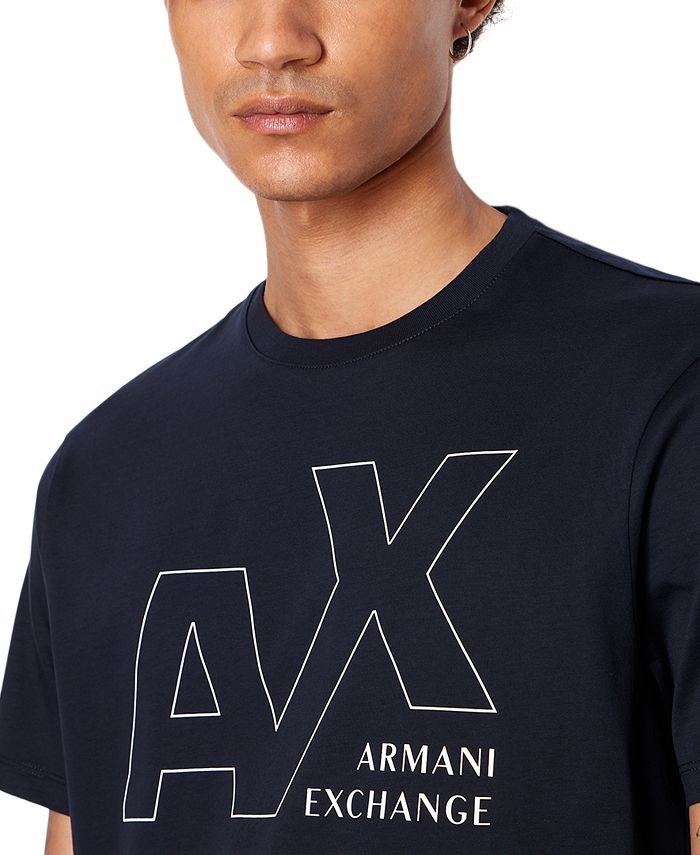 A|X Armani Exchange Men's Short Sleeve Crewneck Logo T-Shirt - Macy's