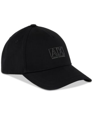 A|X Armani Exchange - Men's Twill Box Logo Baseball Cap
