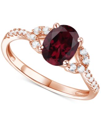 Citrine (1 ct. t.w.) & Lab-Grown White Sapphire (1/4 ct. t.w.) Ring in 14k Gold-Plated Sterling Silver (Also in Additional Gemstones)