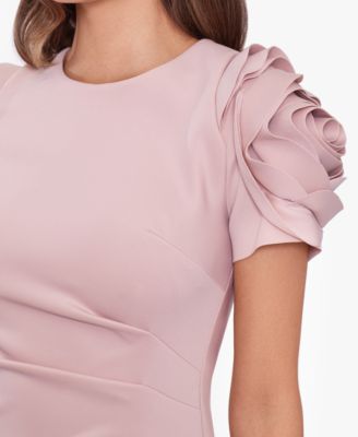 Women's Ruched Fit & Flare Gown