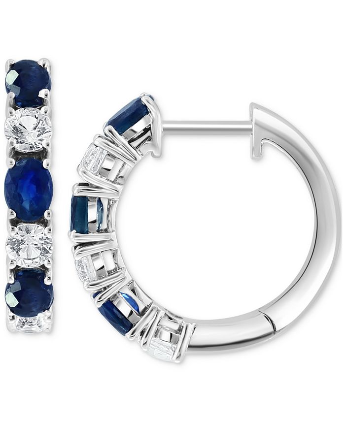 Macy's blue sale sapphire earrings