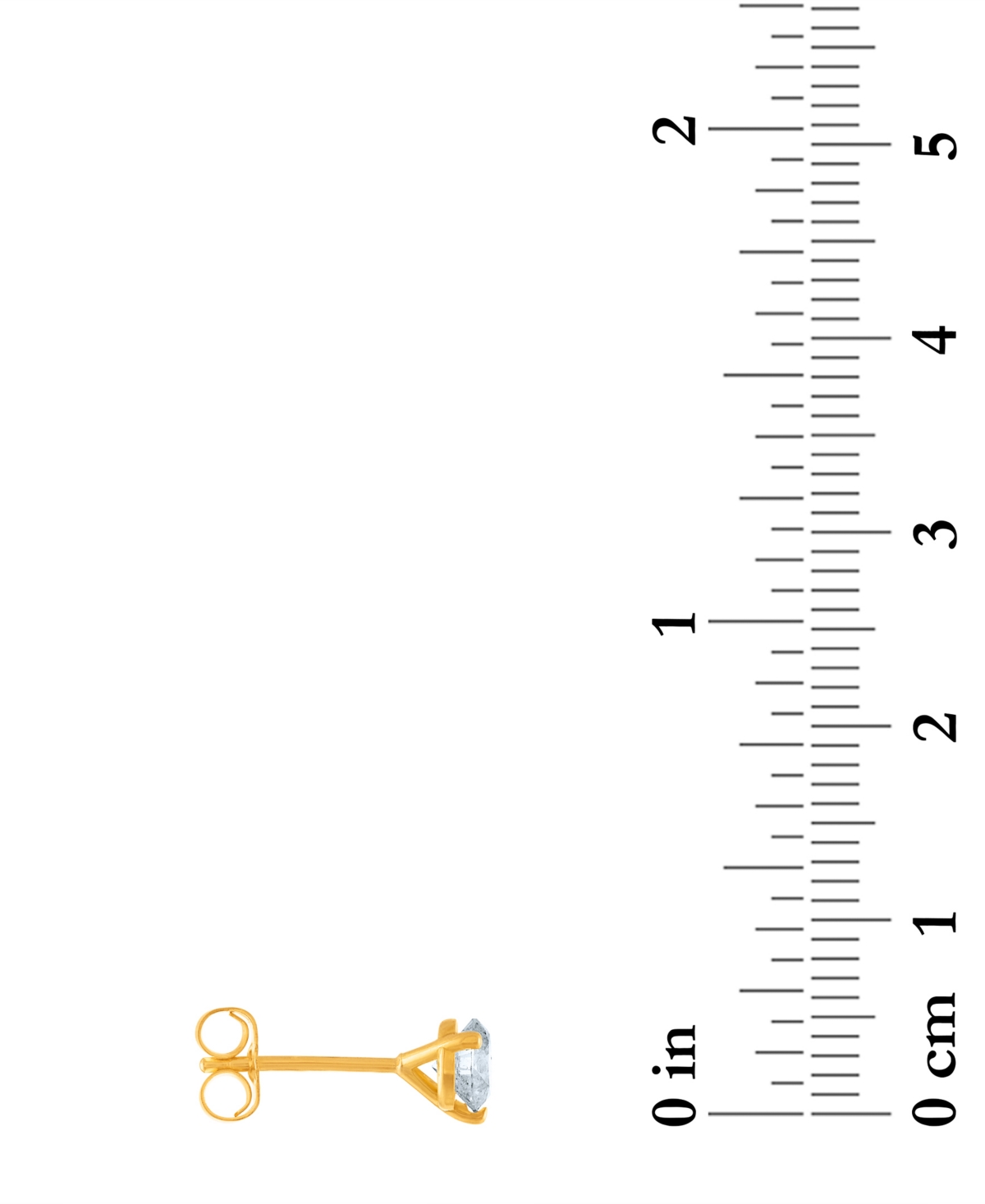 Certified Near Colorless Diamond Stud Earrings (3/4 ct. t.w.) in 18k Gold