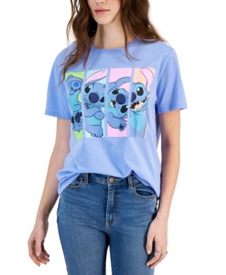 Disney - Juniors' Stitch Graphic Short-Sleeve T-Shirt