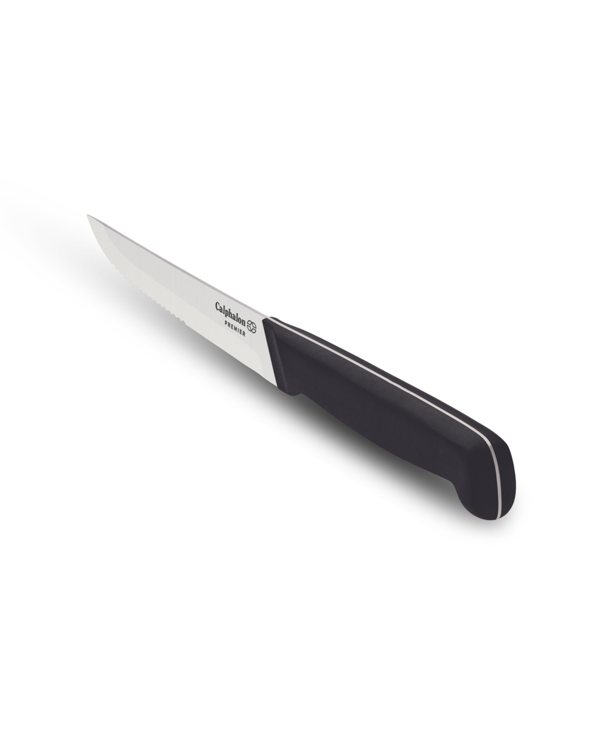 Shop Calphalon Premier Carbon Steel Steak 8 Piece Knife Set In Black