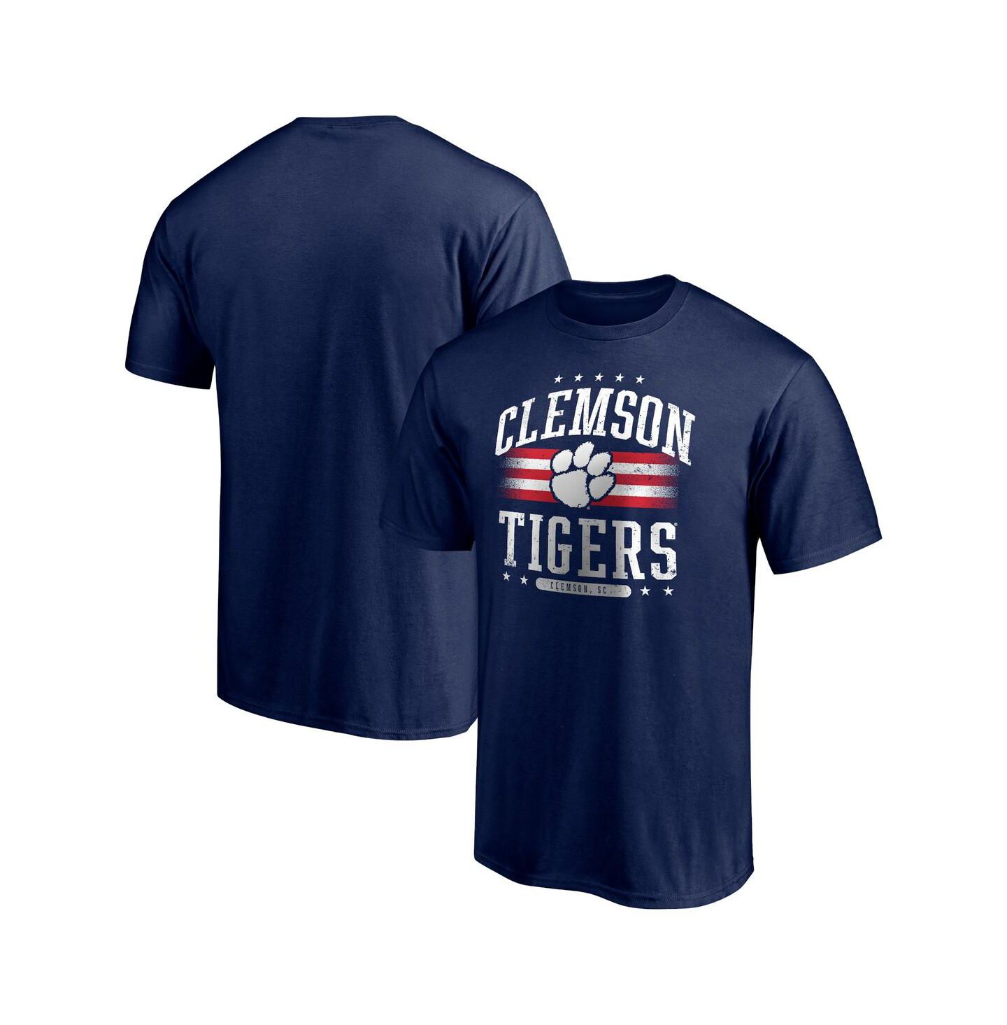 Мужская футболка Fanatics Navy Clemson Tigers Americana — фото 1
