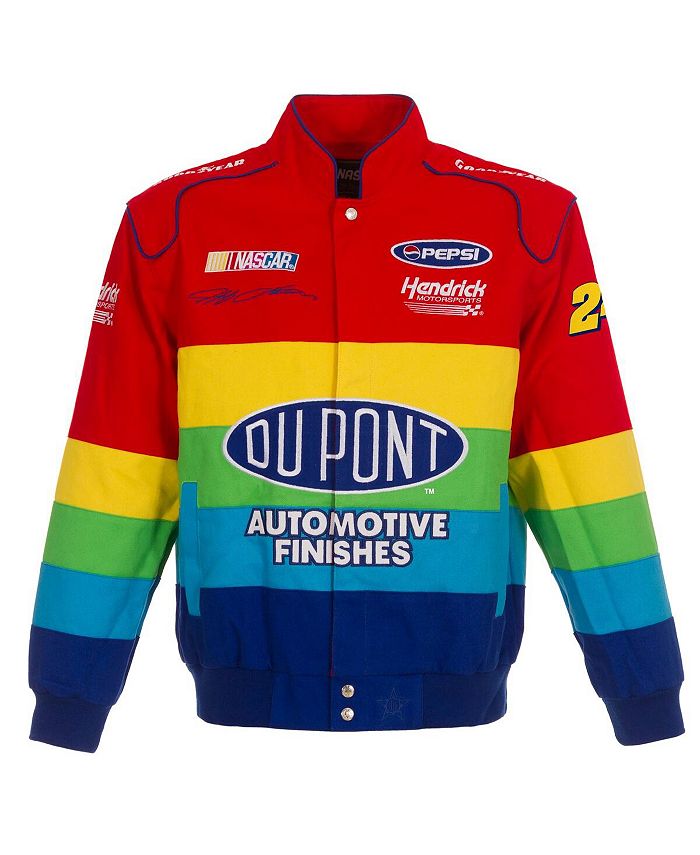 JH Design Men's Red, Blue Jeff Gordon Twill Uniform FullSnap Jacket