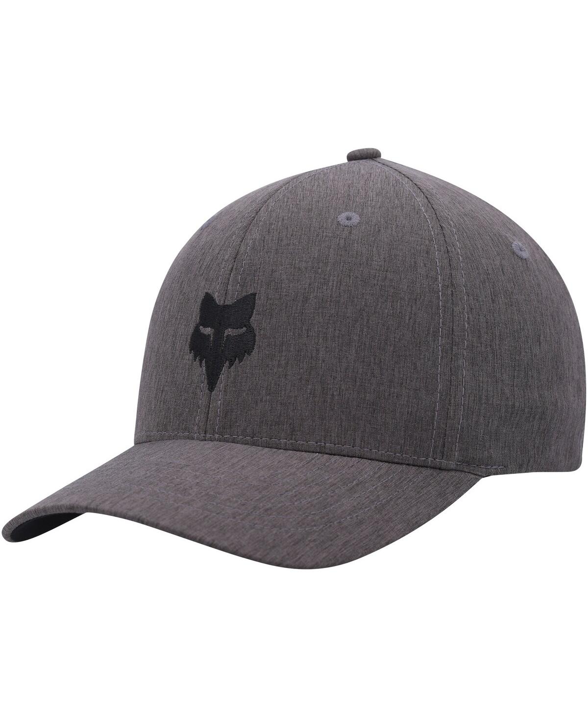 Men's Black Fox Racing Logo Flex Hat - Black