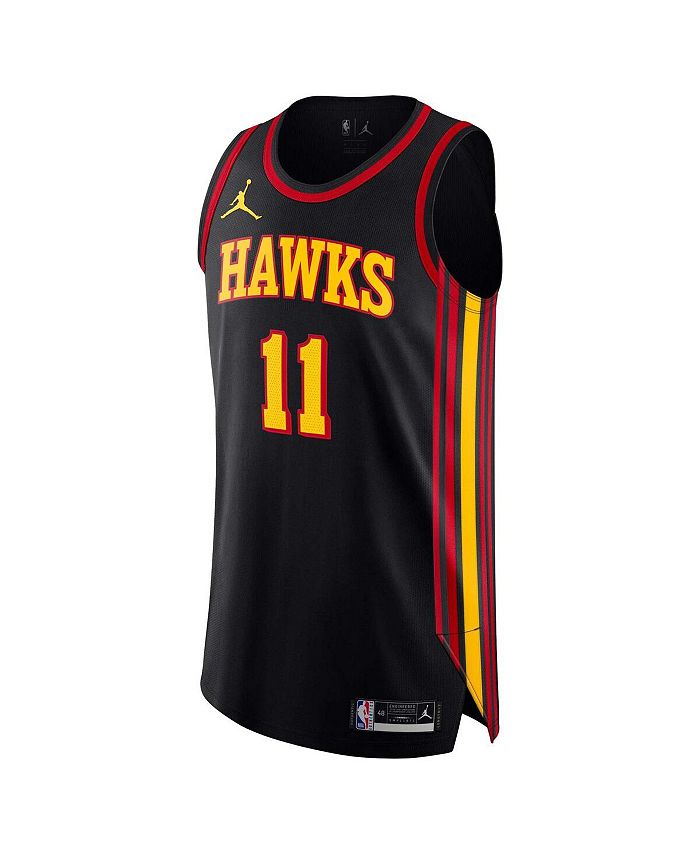 Jordan Men's Trae Young Black Atlanta Hawks Authentic Player Jersey ...