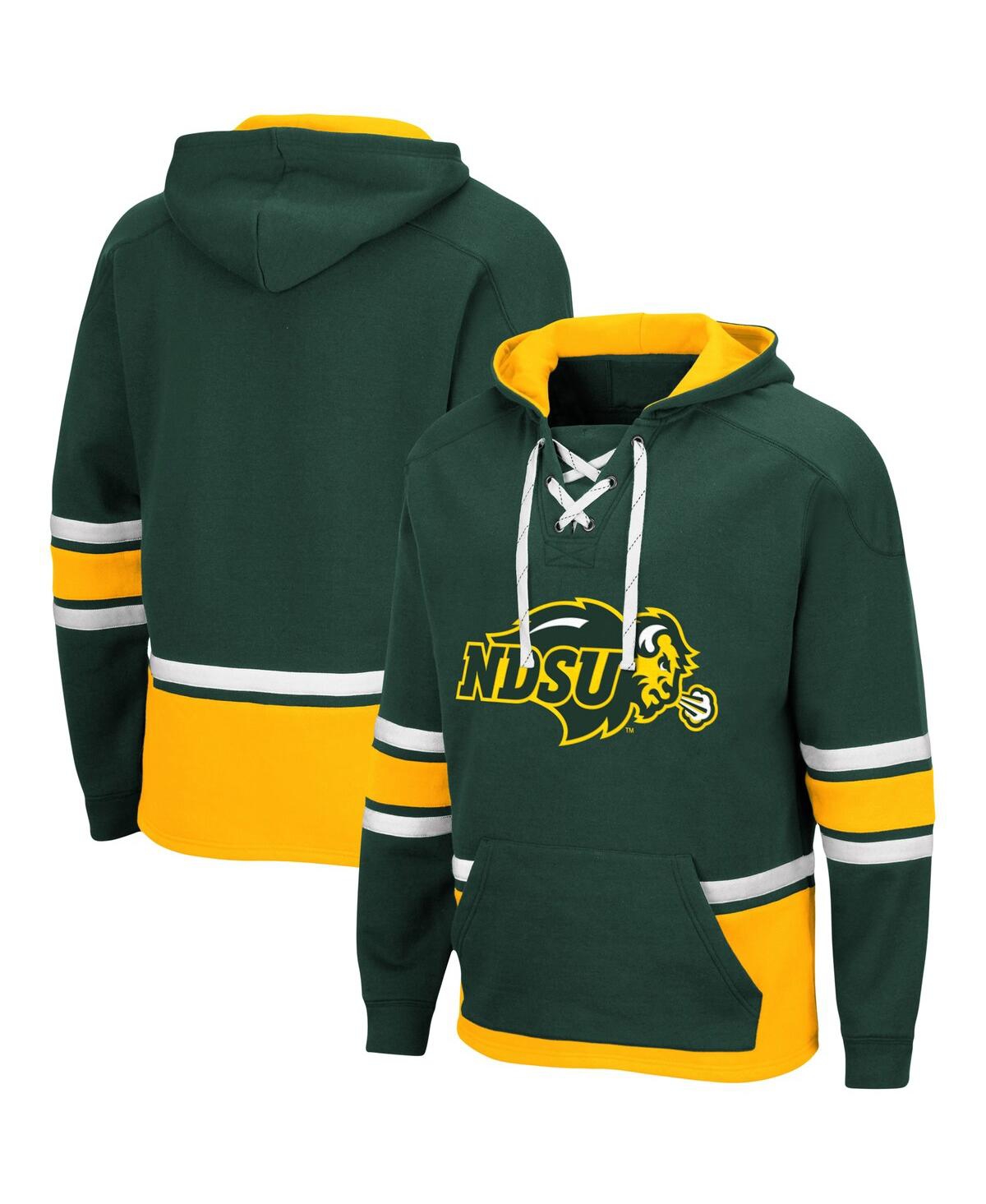 Shop Colosseum Men's  Green Ndsu Bison Lace Up 3.0 Pullover Hoodie