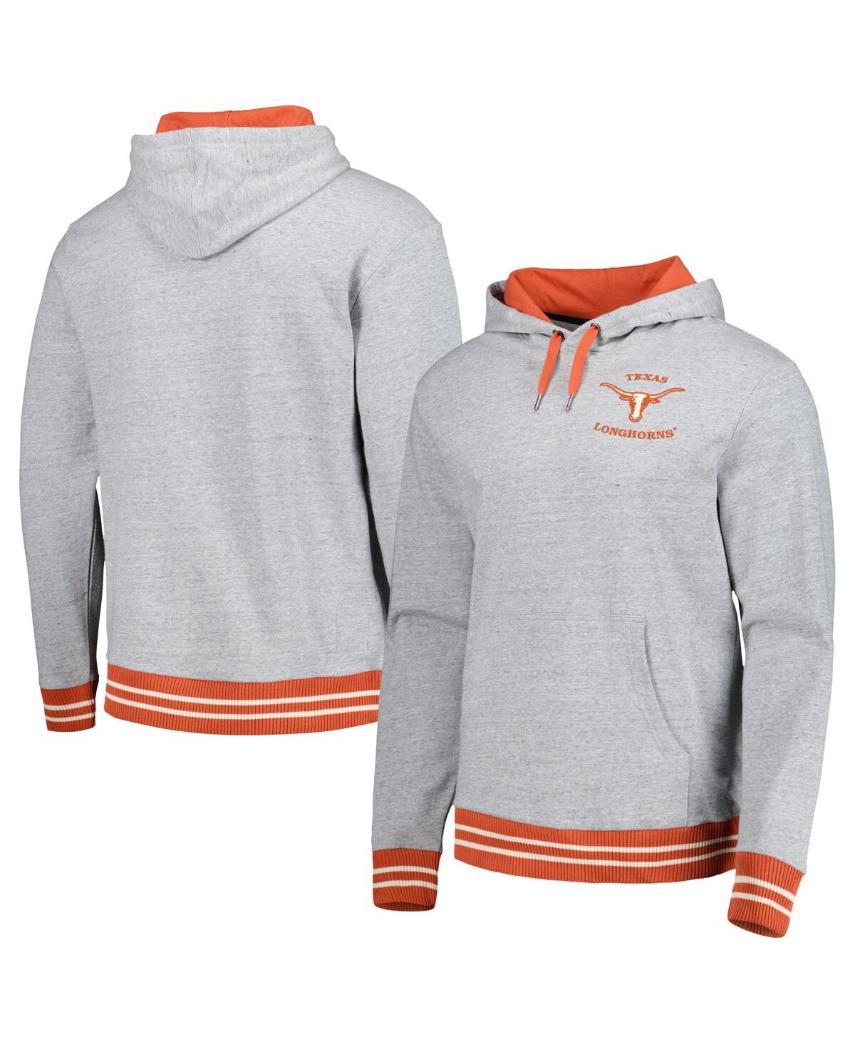 Mitchell & Ness Men's  Heather Gray Texas Longhorns Pullover Hoodie