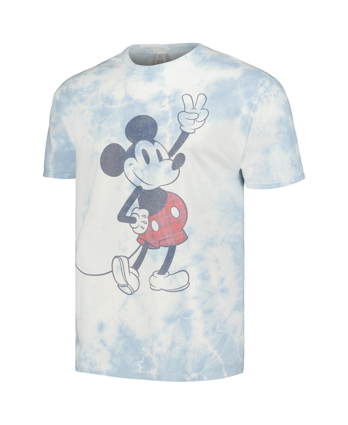 Shop Mad Engine Men's And Women's  White Mickey Plaid Graphic T-shirt