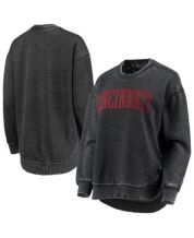 Delaware State Hornets Gameday Couture Women's Circle Graphic Boyfriend  Long Sleeve T-Shirt - Charcoal