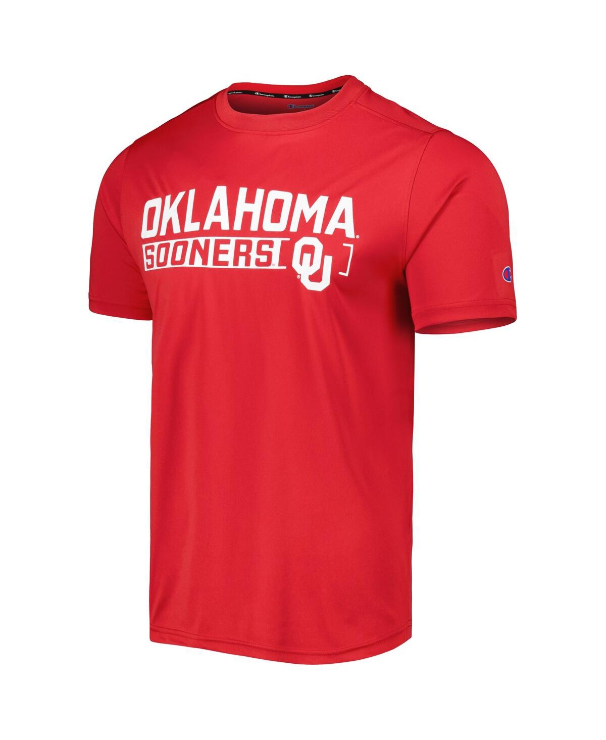 Men's ChampionOklahoma Sooners Impact Knockout T-shirt - Crimson